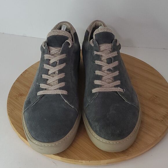 Brunello Cucinelli Men's Blue Suede Sneakers Size EU 45 - Picture 3 of 13